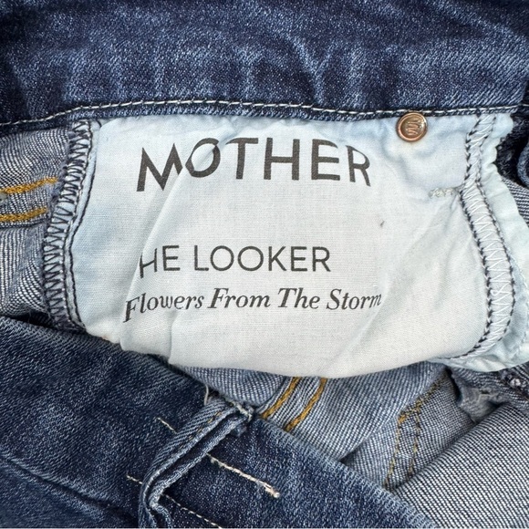 Mother The Looker Flowers From The Storm Wash Skinny Ankle Jeans 25 28” inseam - Picture 6 of 14